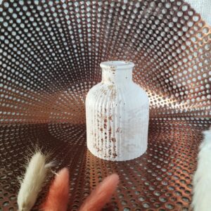 vase en jesmonite marbré beige