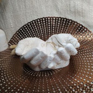 vide-poche mains marbré beige