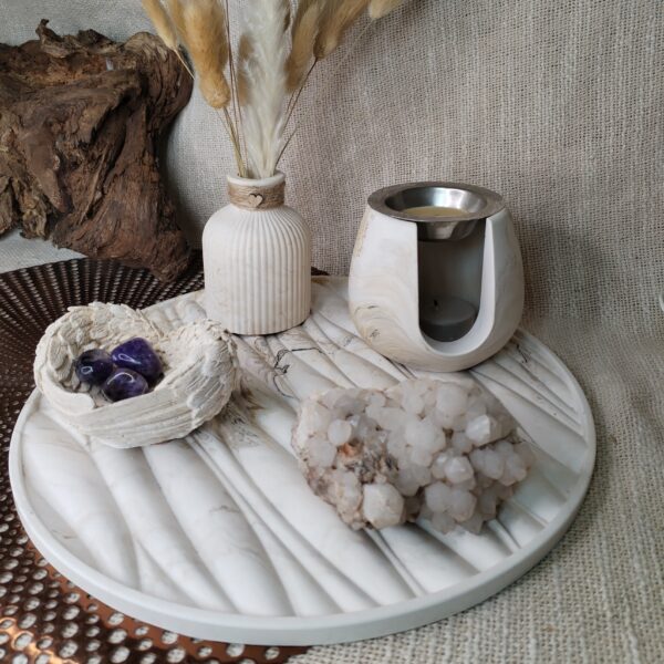 plateau  marbré beige gris – Image 2