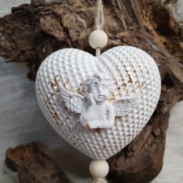 Suspension en Jesmonite amour  – Image 2
